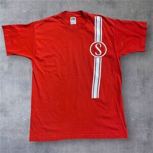 Schwinn Vintage Single Stitch Red White Cotton T-Shirt Men's Size Extra Large